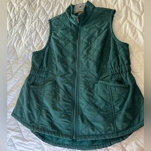 Bit and Bridle Women’s Green Fleece Lined Vest